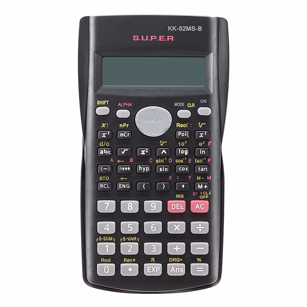 Scientific Calculator with 240 Functions and 2-Line Screen Multi-purpose Portable Student Calculator for Math Teaching
