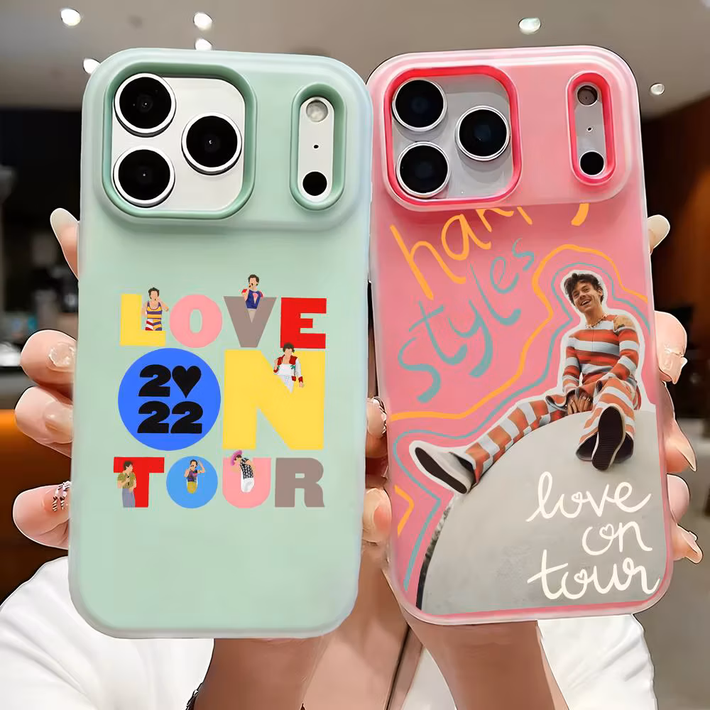 S-Styles Love H-Harrys Phone Case For iPhone 17 16 15 14 13 12 11 Pro Max Plus Case Clear Jelly Shockproof Soft