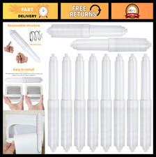 40 Pcs Spring Loaded Toilet Paper Holder Replacement Rods - Plastic Rollers, Whi