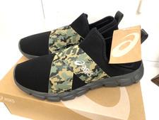 In Box Asics Quantum Lyte Slip On Running Shoes Size 10.5 Men's Black w Camo