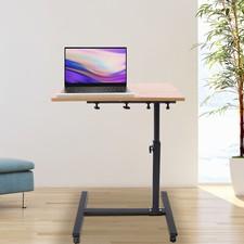 Laptop Desk Angle, Height Adjustable Rolling Cart Over Bed Hospital Table Stand