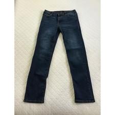 7 For All Mankind Slimmy Dark Wash Slim Fit Straight Leg Jeans Size 16 Girls Euc