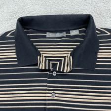 Daniel Cremieux Signature Golf Polo Shirt Mens XL Stripe Short Sleeve