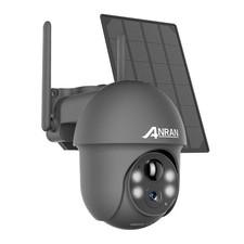 ANRAN 3MP Solar berwachungskamera Aussen Akku Funk 360 PTZ Kamera 2-Wege-Audio
