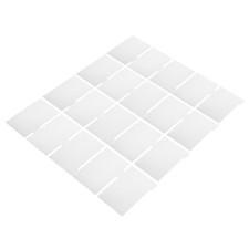 4 Sets Blank White Paper Binder Dividers with Tabs for Loose Leaf Notebook