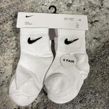 Nike Infant Lightweight Ankle Socks White 2 Pack 12 Pairs 12-24 Months