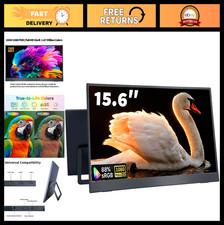 15.6" Portable 1080P Fhd Monitor, Ips Screen, Hdmi Usb-C, Travel Second Display