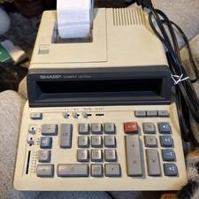 Sharp Compet Vintage QS-2760A Electronic Calculating Machine Works