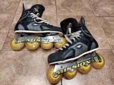 Mission Proto SV Violator Roller Hockey Rollerblades Shoe Size 8 Hi-LO Chassis