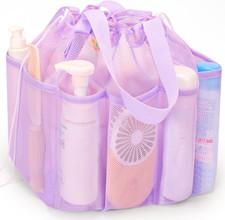 Mesh Shower Caddy Portable with Drawstring, Dorm Room Essentials for College Stu