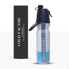 Cold Factor Insulated Water Bottle with Cooling Spray – Refillable Sport Bott...