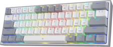K617 Fizz 60% Wired Rgb Gaming Keyboard, 61 Keys -Swap Compact Mechanical Key
