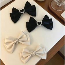 For Enhancing School Outfits Rhinestone Hair Clips Butterfly Bow Accessory