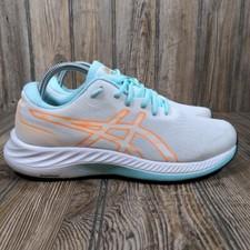 Asics Gel Excite 9 Womens Running Jogging Shoes Sneakers White Orange Mint 9.5
