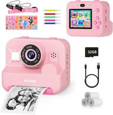 ASTGMI Appareil Photo Instantan, 2.4 cran Appareil Photo Enfant Avec Papier D