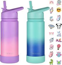Kids Water Bottle for School, 16oz Stainless Steel Insulated Water Bottle Kids w