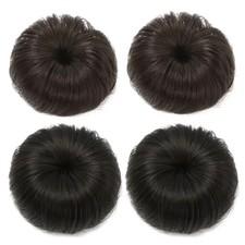 Synthetic Fiber Bun Hair Clip For Girls School Event Hair Pin Hair Barrette