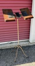 Antique George J. Flanagan Combination Dictionary Holder / Adjustable Book Stand