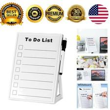 Desktop Dry Erase Board A5 Whiteboard Stand To Do List Card Marker