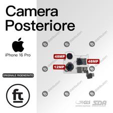 APPLE FOTOCAMERA POSTERIORE IPHONE 16 PRO ORIGINALE RIGENERATO REAR CAMERA