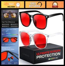 Advanced Blue Light Blocking Glasses - Computer Eye Strain Relief & UV Protectio