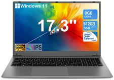 2025 SGIN Laptop 15,6 17,3 Zoll 128GB 512GB Intel Celeron Windows 11 Notebook