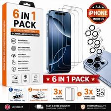 Tempered Glass Screen Protector & camera protector For iPhone 17 16 15 15 14 Max