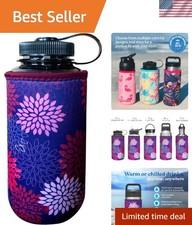 XL Neoprene 32-40 oz Water Bottle Insulator Cooler Coolie - Midnight Mums