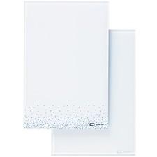Quartet Glass Desktop Notepad 9 X 6 Whiteboard Dry Erase Surface Dot/White 2