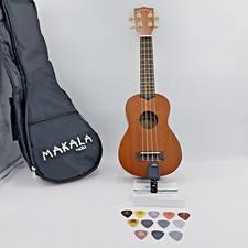 Makala Ukulele Model Number MK-S - Kala Tuner-15 Jim Dunlop Picks-Soft Case