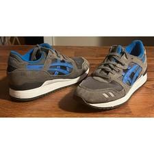 Asics Gel Lyte Iii Grey Blue Mens Running Shoes Sneakers Size 11