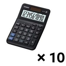 10x Casio MS-10F-BK Mini Desk Calculator - 10-Digit Portable Bulk Lot