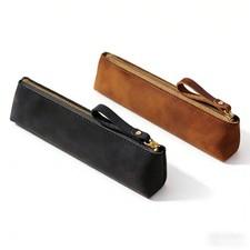 2pcs Set Functional Large Capacity Makeup Brush Pouch Pencil Bag Zipper Pen Case