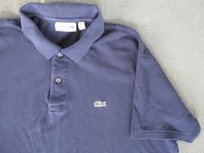 Lacoste Men Classic Fit Navy Blue Polo Collared Shirt Cotton Short Sleeve Xxl 7