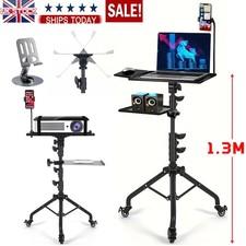 Portable Adjustable Laptop Projector Stand Table Tripod wWheels Height Adjust
