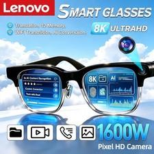 Lenovo AI Smart Glasses 8K Camera Touch Control Photo & Video Recording Voice As