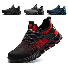 SUADEEX Herren und Damen Arbeitsschuhe Leichte atmungsaktive Stahlkappe Schuhe