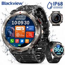 Smartwatch Herren Militr GPS, 5ATM Wasserdicht Fitnessuhr Sportuhr 2 Armbnder
