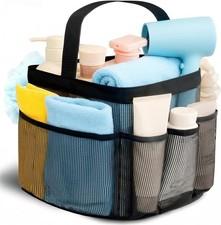 Mesh Shower Caddy Portable for College Dorm Room Essentials for Girls with 9 Poc