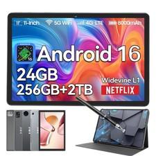 2026 Neuest Tablet Android 16 16GB RAM256GB ROM 8000mAh 11 Zoll Widevine L1 5G