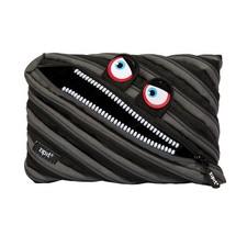 Wildlings Large Pencil Case Kids Cute Zipper Pouch Stationery Bag Black