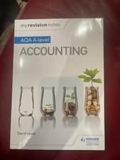 AQA A-Level Accounting by David Lewis My Revision Notes Book