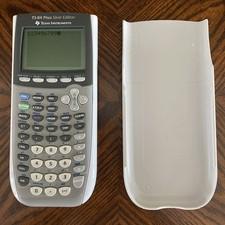 Texas Instruments TI-84 Plus Silver Edition Graphing Calculator w/ Cover Tested