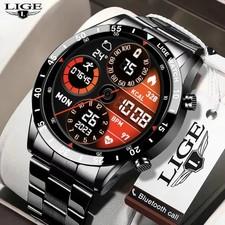 Montre Connecte Homme Bluetooth Tlphone Smartwatch Fitness Tracker tanche