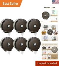 6 Pack Toilet Paper Holder Wall Mount, Toilet Paper Towel Dispenser, Commerci...