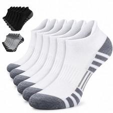 12 Pairs Trainer Socks Mens Cotton Ankle Liner Invisible Low Cut Sports 6-11 UK