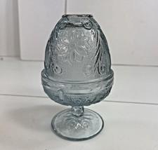 Vintage Light Blue Aqua Tiara Fairy Lamp Light 6" Indiana Glass Beautiful!