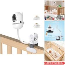 Baby Monitor Mount Adjustable Gooseneck Clamp Clip Stand No Drilling 1/4 Inch