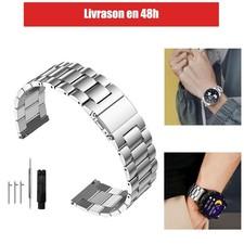 Bracelet de Montre Connecte Mtal Acier Inoxydable 14mm 24mm Dgagement
