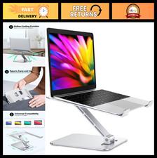 Adjustable Foldable Laptop Stand - Ergonomic Aluminum Riser for 10-16" Laptops,